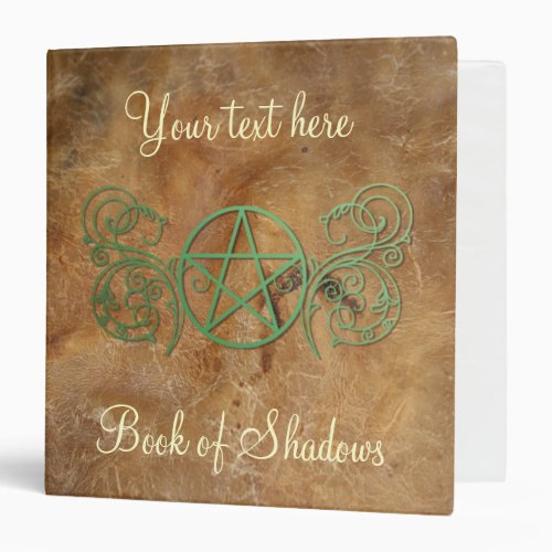 Personalized Book of Shadows 3 Ring Binder