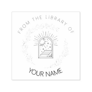 Personalized Book Stamp for Bibliophile Library