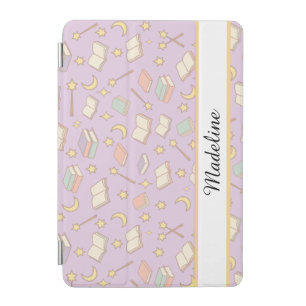 Personalized Bookish Girl Cute Magic Name Purple iPad Mini Cover