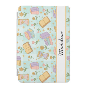 Personalized Bookish Girl Magic Cute Name Green iPad Mini Cover