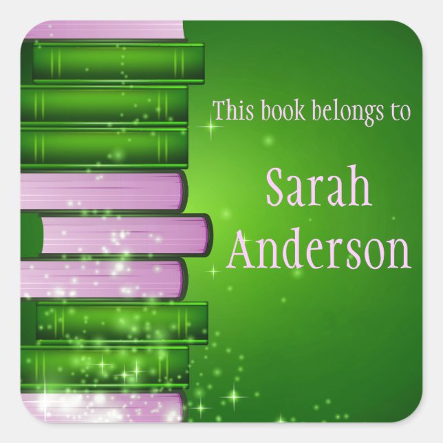 Personalized Bookplate Sticker (Front)