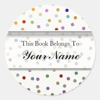 Personalized Bookplates - Colorful Dots
