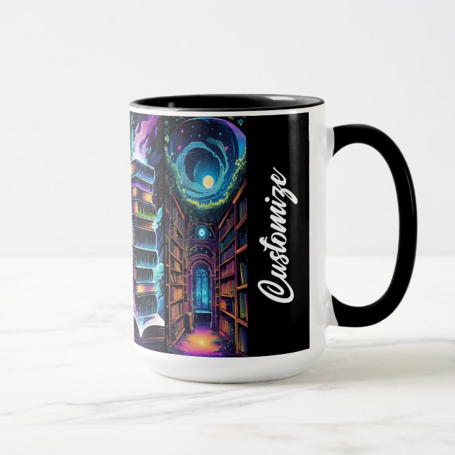Personalized Books And Libraries Mug (Right)