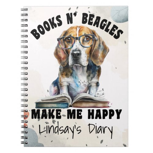 Personalized Books n Beagles Make Me Happy