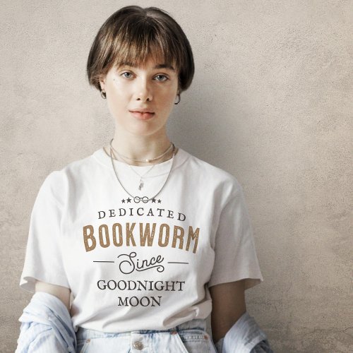 Personalized Bookworm Since T_Shirt