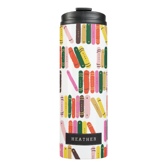 Personalized | Bookworm Thermal Tumbler (Front)