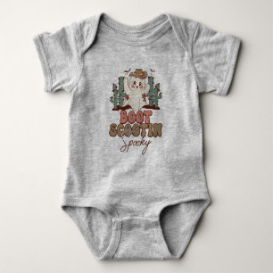 Personalized Boot Scootin Spooky 1st Halloween Baby Bodysuit