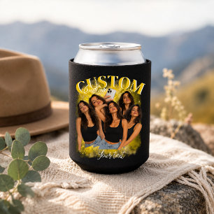 Personalized bootleg 90s Retro Girlfriend Vintage Can Cooler