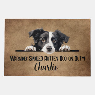 Personalized Border Collie Dog Doormat