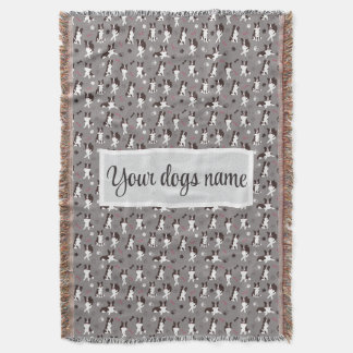 Personalized Border Collie Pattern Blanket