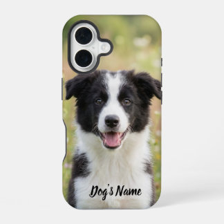 Personalized Border Collie Photo and Name  iPhone 16 Case