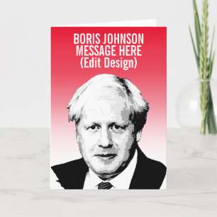 PERSONALIZED BORIS JOHNSON CARD