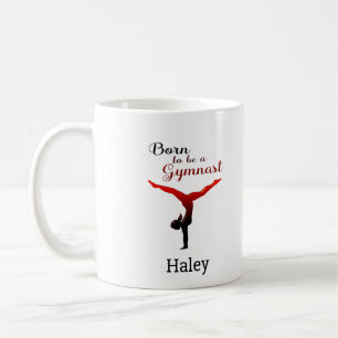 Personalized Born to be a Gymnast Coffee Mug