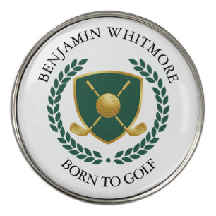 Personalized Born To Golf Name Marker