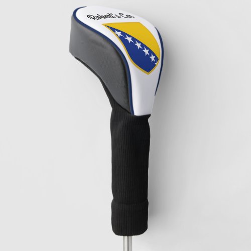 Personalized Bosnia Flag Golf Head Cover