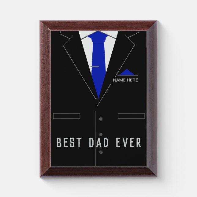 Personalized Boss Award Plaque Gift Best Boss Ever (Vertical)