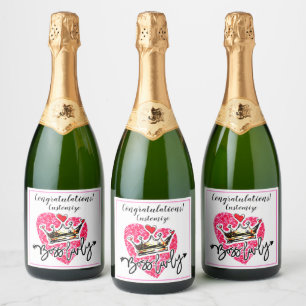 Personalized Boss Lady Celebration Sparkling Wine Label