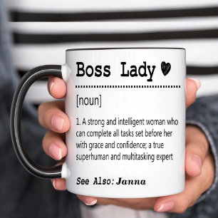 Personalized Boss Lady Definition Mug