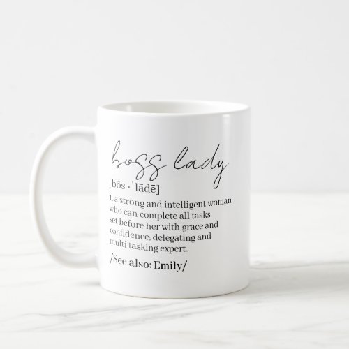 Personalized Boss Lady Mug