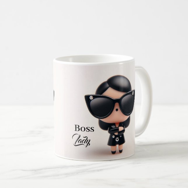 Personalized Boss Lady Mug/Perfect Gift  Coffee Mug (Front Right)