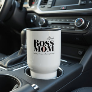 Personalized Boss Mom Travel Mug – Custom Mom Gift