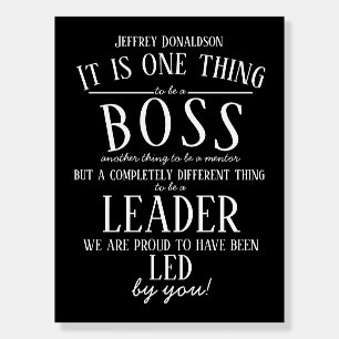 Personalized Boss’s Day Thank You Gift Foam Board