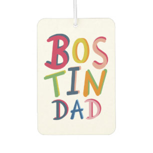 Personalized Bostin Dad Black Country Air Freshener