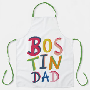 Personalized Bostin Dad Black Country Apron