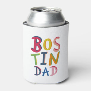 Personalized Bostin Dad Black Country Can Cooler