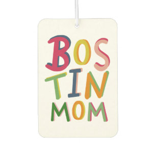 Personalized Bostin Mom Black Country  Air Freshener