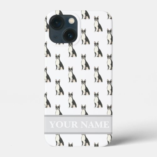 Personalized Boston Terrier Frenchton iPhone 13 Mini Case