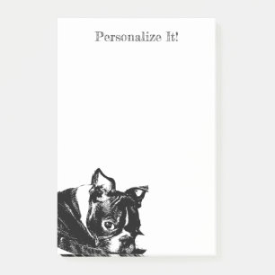 Personalized Boston Terrier Post-it Notes