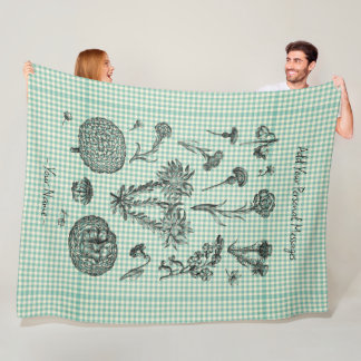 Personalized Botanical Birthday Message Blanket