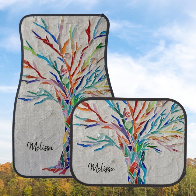 Personalized Botanical Car Floor Mat (Creator Uploaded)