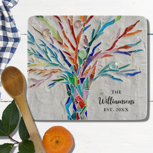 Personalized Botanical Cutting Board