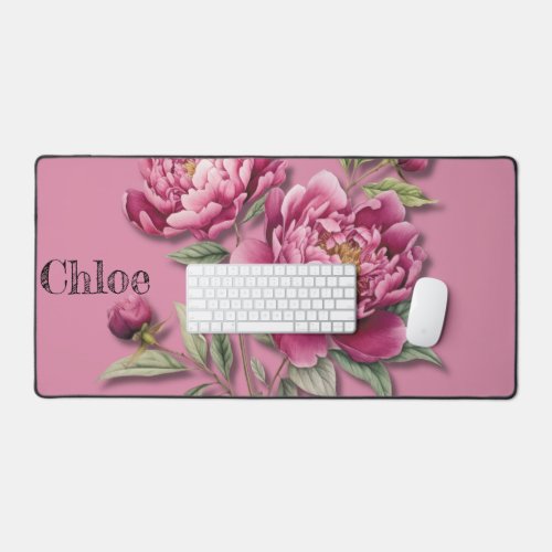 Personalized Botanical Desk Mat