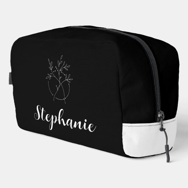 Personalized Botanical  Dopp Kit (Right Corner)