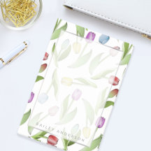 Personalized Botanical Flower Colorful Tulip