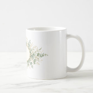 Personalized Botanical Monogram Mug, Eucalyptus Wr Coffee Mug
