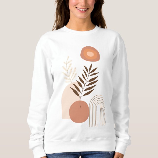 Personalized Botanical Sunrise | Nature Vibes  Sweatshirt (Front)