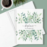 Personalized Botanical Watercolor  Planner<br><div class="desc">This stylish botanical Planner is decorated with watercolor eucalyptus greenery.
Easily customizable with the year,  your name,  or monogram.
Use the Design Tool to change the text size,  style,  or color.
As we create our artwork you won't find this exact image from other designers.
Original Watercolor © Michele Davies.</div>
