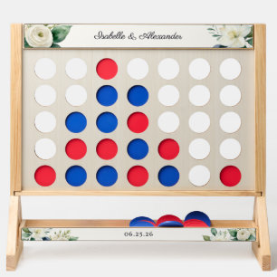 Personalized Botanical Wedding Reception Game   Fast Four