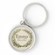 Personalized Botanical Wreath  | Custom Name Co