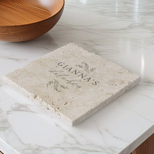 Personalized Botanical Your Name's Kitchen Trivet