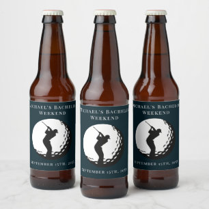 Personalized Bottle Label   Bachelor Golf Weekend