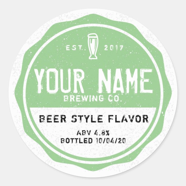 Personalized Bottle Labels - Add your own words (Front)