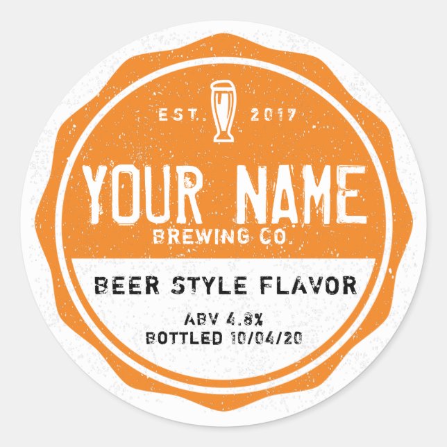 Personalized Bottle Labels - Add your own words (Front)