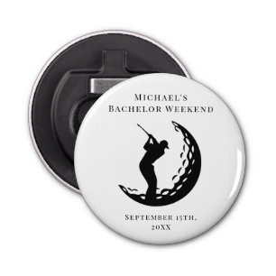 Personalized Bottle Opener   Bachelor Golf Weekend