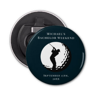 Personalized Bottle Opener Bachelor Golf Weekend