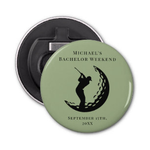 Personalized Bottle Opener Bachelor Golf Weekend